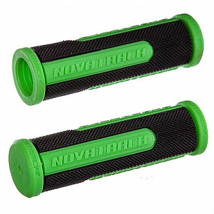 Грипсы Novatrack 110 мм black/lime РТ7488С Х76791