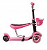 Самокат-беговел RS iTRIKE 3 в 1 pink