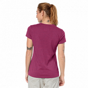 Футболка женская Jack Wolfskin Brand T Women amethyst