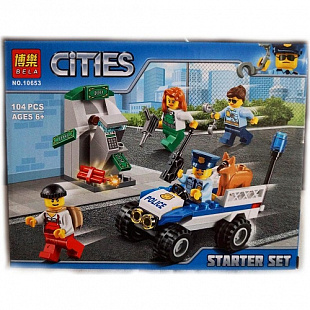 Конструктор Bela Cities Полиция 10653