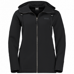 Джемпер женский Jack Wolfskin Modesto Hooded Jkt Women black
