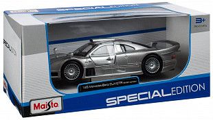 Масштабная модель автомобиля Maisto 1:24 Мерседес CLK-GTR (31949) grey