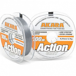 Леска Akara Action Grey 100 м