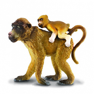 Игрушка Collecta Самка Павиана с детёнышем 88203