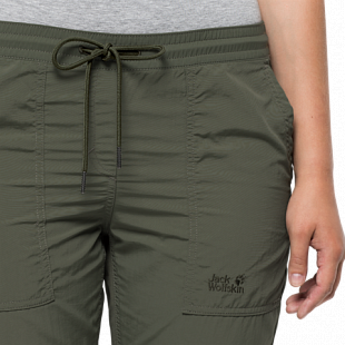 Брюки женские Jack Wolfskin Kalahari Cuffed Pants Women woodland green