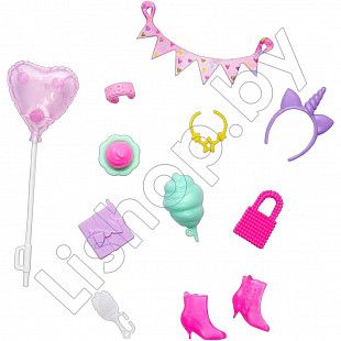 Набор аксессуаров Barbie Birthday Party (GWD98 GWC28 HWV73)