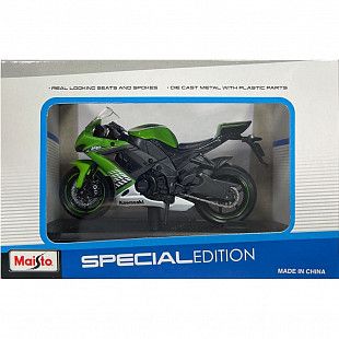 Масштабная модель мотоцикла Maisto 1:18 Kawasaki Ninja ZX-10R 39300 (20-10004)