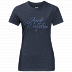 Футболка женская Jack Wolfskin Brand T Women midnight blue