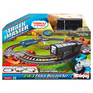 Игровой набор Fisher Price Построй свою железную дорогу 3 в 1 CFF95