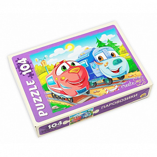 Пазл Рыжий Кот Паровоз У104-7236