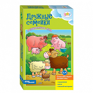 Развивающая игра Step Puzzle Baby Step Дружные семейки SP-76182