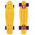 Penny board (пенни борд) Y-Scoo Big Fishskateboard 27 402-Y Yellow-Dark Purple