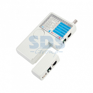 Тестер кабеля Rexant - 2468 универсальный RJ-45+RJ-11+RJ-12+USB+BNC 12-1003