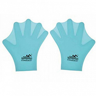 Аква-перчатки-лопатки силиконовые Zez Sport SP01-RT5 blue