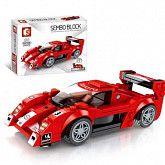 Конструктор Sembo Block Спорткар 607032 red