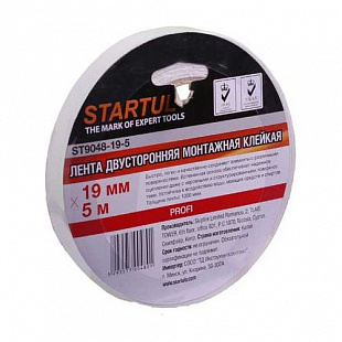 Лента двухсторонняя монтажная Startul 1,9 см х 5 м ST9048-19-5