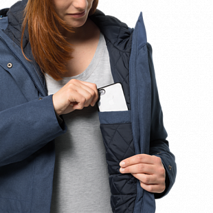 Куртка женская Jack Wolfskin Coastal Range Parka dark sky