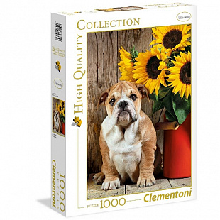 Мозаика Clementoni Щенок бульдога 1000 эл 39365