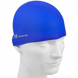 Шапочка для бассейна (плавания) взрослая Mad Wave Intensive blue