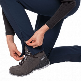 Брюки женские Jack Wolfskin Zenon Softshell Pants Women midnight blue