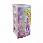 Комод Дисней №2 для девочек 4-х секционный М1635