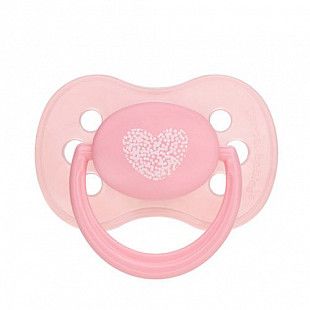 Пустышка Canpol babies Pastelove Силиконовая Круглая 18+ мес. (22/423) pink