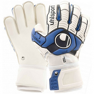 Перчатки вратарские Uhlsport Ergonomic AbSolutgrip Bionik White/Black/Blue