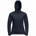 Джемпер женский Jack Wolfskin Kiewa Hooded Jacket W midnight blue
