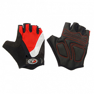 Велоперчатки Jaffson SCG 46-0210 black/white/red