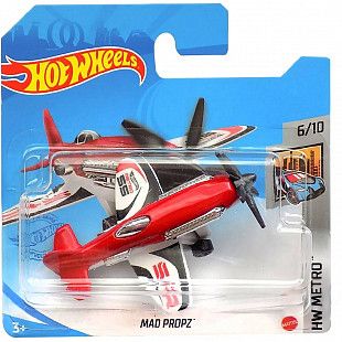 Самолет Hot Wheels Базовой коллекции Mad Propz 132/250 (5785 GRX84)