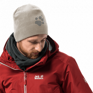 Шапка мужская Jack Wolfskin Paw Hat dusty grey 19614-6260559