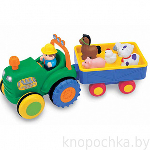 Трактор Kiddieland с животными 049726