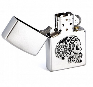 Зажигалка Zippo 205 Tattoo Skull silver