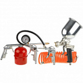 Набор пневматический универсальный Stayer Master краскораспылитель с верхним бачком, пистолеты, пневмошланг, 5пр. 06488-H5