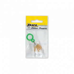 Стопор для поплавка Akara 5х2 мм (15 стопоров) White STS-15W
