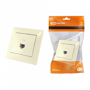 Розетка Tdm компьютерная RJ45 Лама Ivory SQ1815-0116