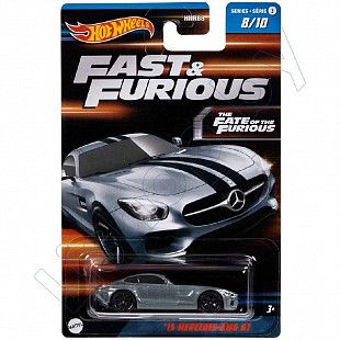 Машинка Hot Wheels Fast & Furious '15 Mercedes AMG GT 8/10 (HNR88 HNT18)