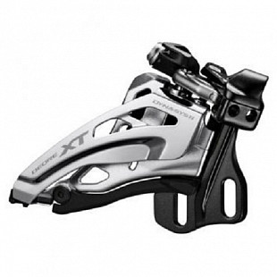 Переключатель передний Shimano XT M8020-E, E тип, side-swing, 3X11, верхняя тяга, IFDM8000E6X