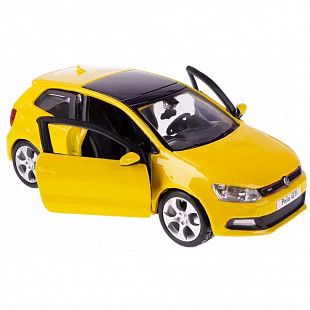 Машинка Bburago 1:32 Volkswagen Polo GTI Mark 5 (18-43034) yellow