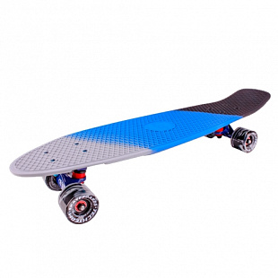 Penny board (пенни борд) Tech Team Tricolor 27" 2018 grey/blue/black