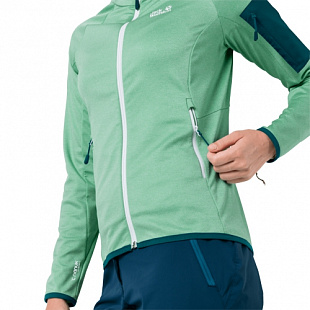Куртка женская Jack Wolfskin Milford Hooded Jacket W pacific green