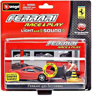 Игровой набор Bburago Ferrari Light and Sound "Ferrari 430 Scuderia" (18-31110) Red