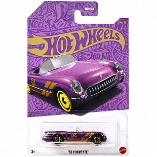 Машинка Hot Wheels 1:64 '55 Chevroltte Corvette (HDH54 JDM23)