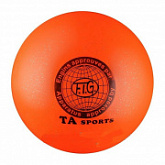 Мяч для художественной гимнастики Indigo d19 400 гр с блестками orange