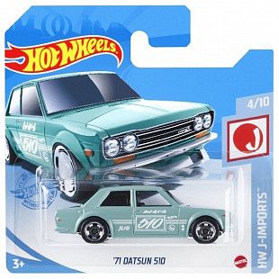 Машинка Hot Wheels Базовой коллекции 71 Datsun 510 162/250 (5785 GTB02)
