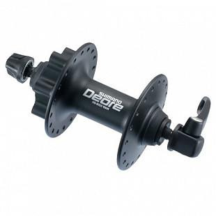Втулка передняя Shimano Deore 32H, под диск (6 болтов), с эксц ентриком AHBM525ABL