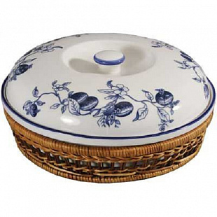 Блюдо в плетеной корзине с крышкой Bekker BK-7006