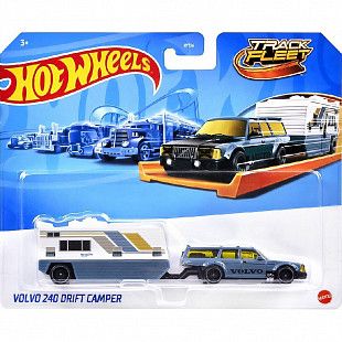 Грузовик Hot Wheels Track Fleet Volvo 240 Drift Camper (HYT56 HVD99)