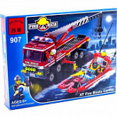 Конструктор Enlighten Brick Пожарная техника 907