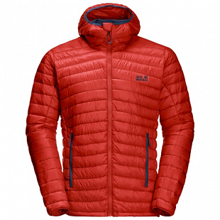 Ветрозащитная утепленная куртка мужская Jack Wolfskin Mountain Down Jkt M lava red